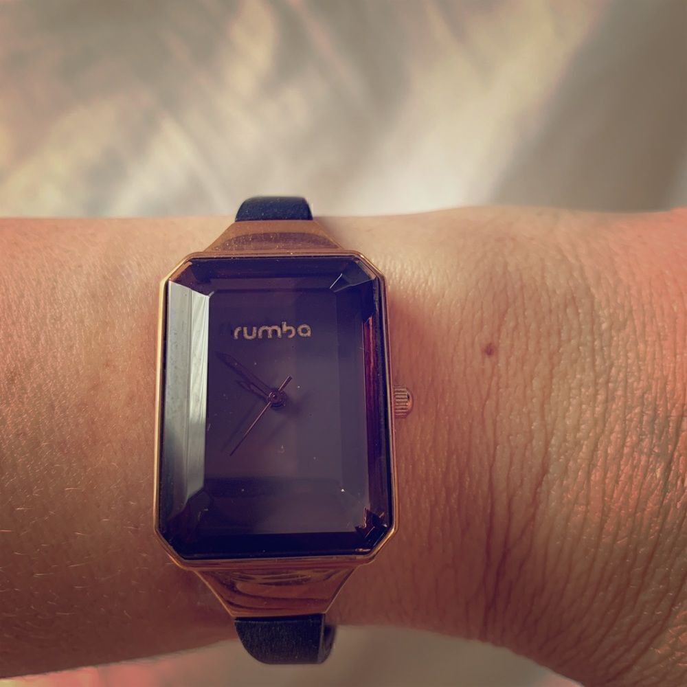 Rose Gold and Black Rumba Watch